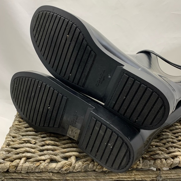 Coach Tara rain boots size 10B - Picture 7 of 11